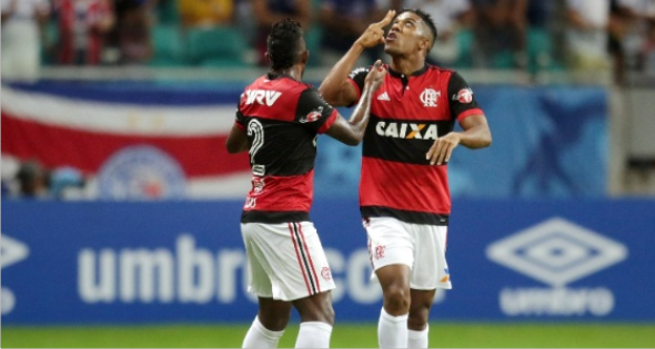 Fla vence Bahia na estreia de Everton Ribeiro e pula para o terceiro lugar