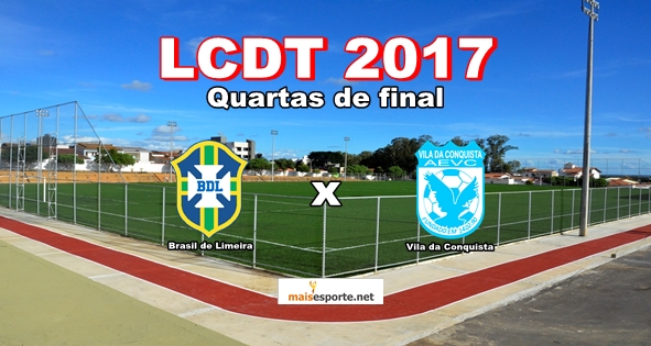 Brasil de Limeira encara o Vila da Conquista em quartas de finais da LCDT nesse domingo (18).