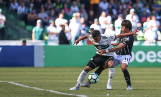 Corinthians empata com Coritiba e poderá perder a liderança do Brasileirão