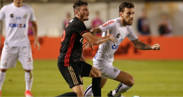 No retorno de Lucas Lima, Santos joga mal e vê Sport vencer a 1ª na Vila