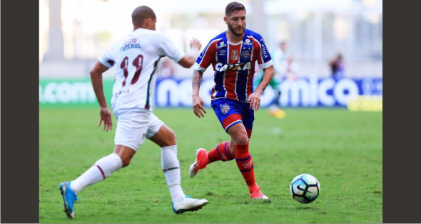 Flu sai na frente, mas não segura pressão do Bahia e cede empate no fim