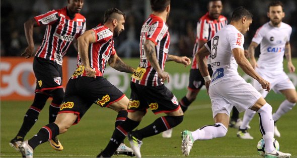 Ferido e 3 gols. Copete decide para o Santos e deixa SP na vice-lanterna