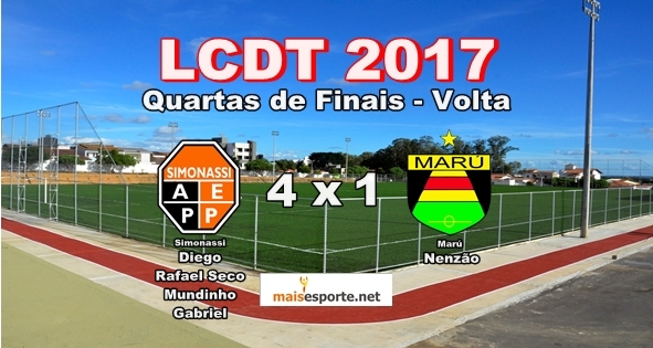 Simonassi em tarde inspirada aplica goleada no Marú e carimba passaporte para semifinal da LCDT 2017.