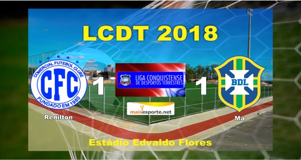 Comercial empatou nos acréscimos com o Brasil de Limeira pela LCDT 2018