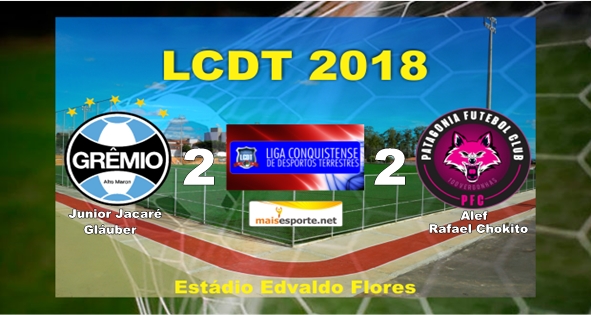 Grêmio empatou com Patagônia após está perdendo pela Liga Conquistense