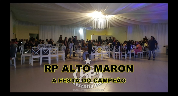 A equipe do RP Alto Maron promoveu festa para agradecimentos pela conquista do Bi Campeonato do Interbeirros 2017/2018