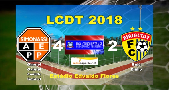 No jogo que valeu a última vaga entre Simonassi x Biriguidy para segunda fase do Municipal, avançou o Simonassi