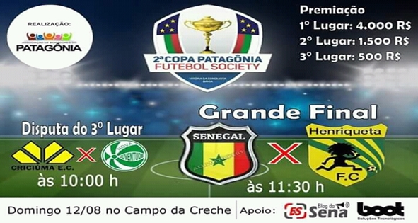 Henriqueta Prates e Senegal disputam o troféu de Campeão da Copa Patagônia
