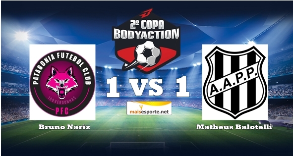 Patagônia e Ponte Preta ficaram no empate em 1 a 1 pela Copa Bodyaction