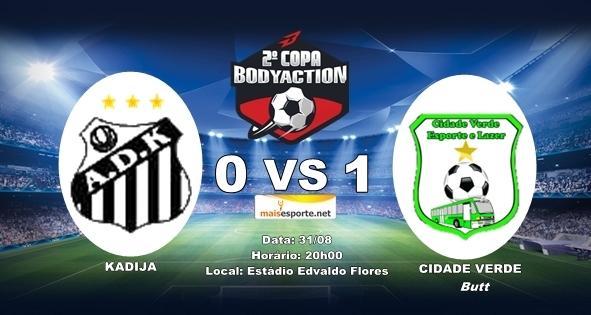 Kadija enfrentou e foi derrotado pelo Cidade Verde na Copa Bodyaction