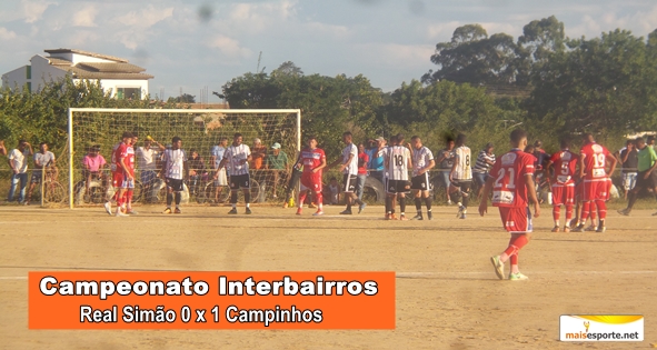 Real Simão perdeu para o Campinhos na partida de ida do Interbairros realizado no Simão