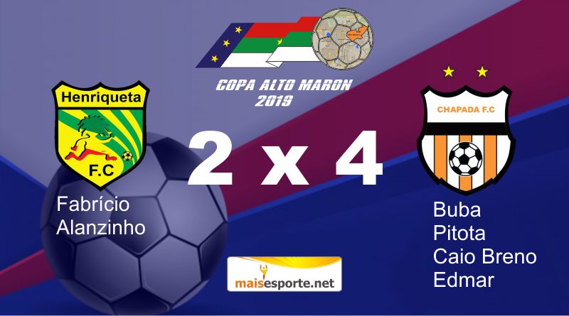 Chapada vence Henriqueta na Copa Alto Maron e se manteve na liderança do Grupo B