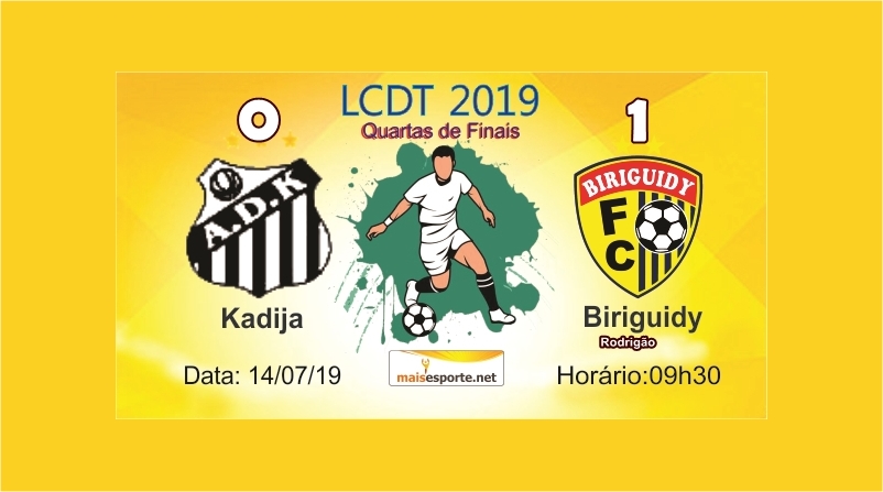 Kadija perdeu confronto diante do Biriguidy pelas quartas da LCDT